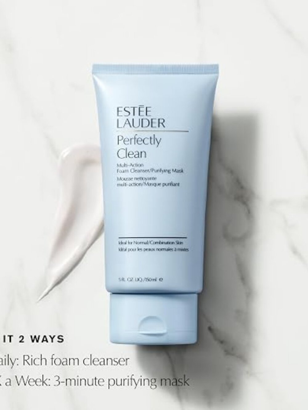 Estée Lauder Perfectly Clean Multi-Action Foaming Face Wash Cleanser/Purifying F